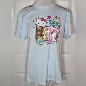 Hello Kitty By Sanrio Light Blue Short Sleeve T-Shirt Size Medium
